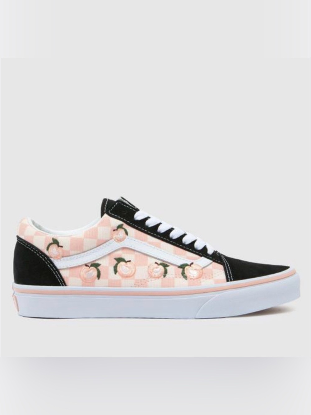 Vans Peach Check Old Skool Sneakers size 6